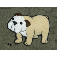 Broche perro bulldog ingl&eacute;s