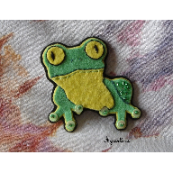 Broche rana de &aacute;rbol