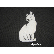 Broche gato sentado