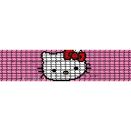 ESQUEMA PEYOTE PULSERA HELLO KITTY