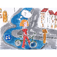 carril bici boceto