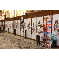 Painting in London Soho