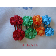 pinzas para el pelo de flor
