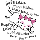 gatito blanco letras