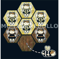 Abeja negra (Digital con Photoshop)