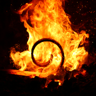 blacksmith spiral on fire